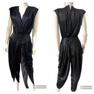 Vintage 80’s “Goody”  blue sequin jumpsuit.